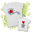 Camiseta MAMA REGADERA + Camiseta PLANTA CORAZ�N