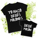 Camiseta MAMA yo hago beb�s molones + Camiseta beb� mol�n
