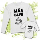 Camiseta MAMA M�S CAF� + Body M�S LECHE