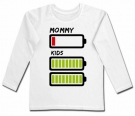 Camiseta BATERIA VACIA MOMMY (MAMA) & BATERIA LLENA KIDS (NI�OS)