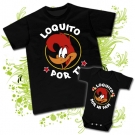 Camiseta LOQUITO POR TI + Body LOQUITO POR MI PAPI