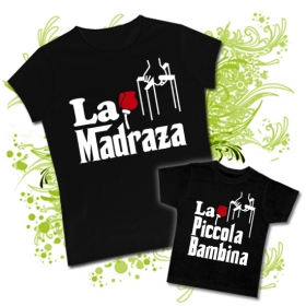 Camiseta LA MADRAZA + Camiseta LA PICCOLA BAMBINA