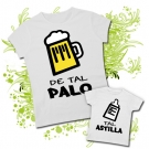 Camiseta MAMA DE TAL PALO ( Ca�a ) + Camiseta TAL ASTILLA ( Biber�n) 