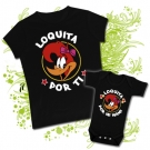 Camiseta LOQUITA POR TI + Body LOQUITA POR MI MAMI (ni�a)