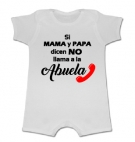 Pijama manga corta SI MAMA Y PAPA DICEN NO LLAMA A LA ABUELA