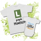 Camiseta PAP� PRIMERIZO + Body ALEXA, CAMBIA EL PA�AL 