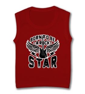 Camiseta sin mangas BORN TO BE A ROCK STAR