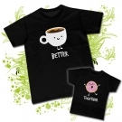 Camiseta PAPA BETTER + Camiseta PEQUE TOGETHER