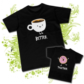 Camiseta PAPA BETTER + Camiseta PEQUE TOGETHER