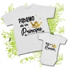 Camiseta PADRINO DE UN PR�NCIPE + Body SOY UN PR�NCIPE 