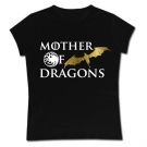 Camiseta mamá MOTHER OF DRAGONS BLACK