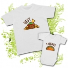 Camiseta PAPA BEST NACHO + Body FRIENDS TACO