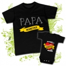 Camiseta PAPA LLAVES INGLESAS + Body MI PAPI ES EL MEJOR MANITAS DEL MUNDO