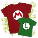 Camiseta PAPA M MARIO BROS + Camiseta L LUIGI
