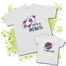 Camiseta HASTA EL INFINITO + Camiseta Y M�S ALL�  