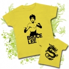 Camiseta PAPA BRUCE LEE + Camiseta DRAG�N (amarilla)