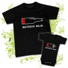 Camiseta PAPA BATERIA BAJA + Body BATERIA BAJA