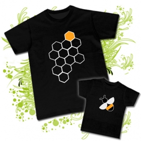Camiseta PAPA PANAL MIEL  + Camiseta ABEJA PANAL (Abeja)