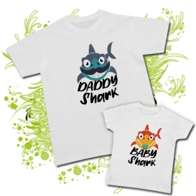 Camiseta DADDY SHARK + Camiseta BABY SHARK