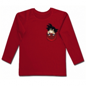 Camiseta MINI GOKU BOLSILLO 