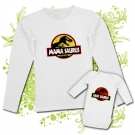 Camiseta MAMA SAURUS + Body manga larga HIJO/JA SAURUS 