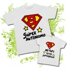 Camiseta PAPA S�PER AUT�NOMO + Camiseta MI PAPI ES UN SUPERH�ROE