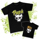 Camiseta PAPA SKULL GAFAS + Camiseta HIJA GAFAS