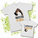 Camiseta MAESTRO DE OBRA + Camiseta EXPERTO EN DEMOLICI�N