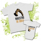 Camiseta MAESTRO DE OBRA + Body EXPERTO EN DEMOLICI�N