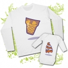 Camiseta PAPA ICE CREAM + Body bebé ICE CREAM