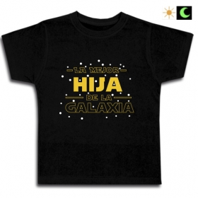 Camiseta la mejor hija de la GALAXIA (D&iacute;a & Noche)