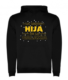 Sudadera capucha La mejor hija de la galaxia
