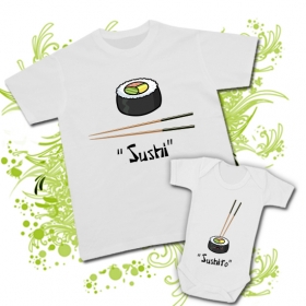 Camiseta PAPA SUSHI + Body SUSHITO