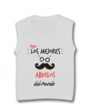Camiseta sin mangas TENGO LOS MEJORES ABUELOS DEL MUNDO 