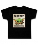 Camiseta Star Wars BABY YODA WANTED OR LIVE LETRERO