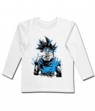 Camiseta Goku pelo azul