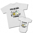 Camiseta FELIZ DÍA DEL PADRE + Body bebé FELIZ DÍA DEL PADRE 