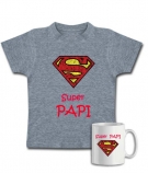 Camiseta SUPER PAPI + TAZA SUPER PAPI