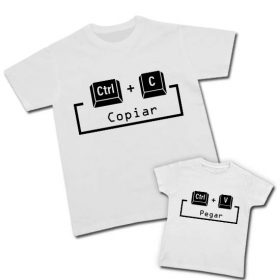 Camiseta PAPA COPIA + Camiseta PEGAR