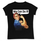 Camiseta mamá WE CAN DO IT (Negro)