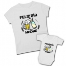 Camiseta FELIZ DÍA DE LA MADRE + Body FELIZ DÍA DE LA MADRE (beer)
