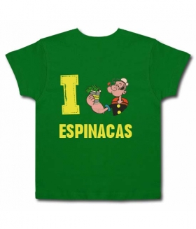 Camiseta I LOVE ESPINACAS