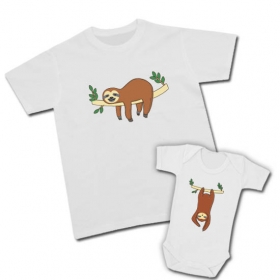 Camiseta PAPA OSO PEREZOSO + Body OSITO PERREZOSO