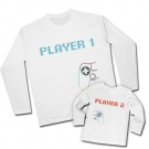 Camiseta PAPA PLAYER 1 + Camiseta PLAYER 2 ( 1/2mandos)