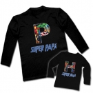 Camiseta SUPER PAPÁ + Camiseta SUPER HIJA (cómic mix) 