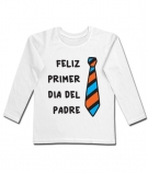 Camiseta FELIZ PRIMER DIA DEL PADRE (corbata colores)