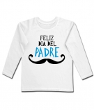 Camiseta FELIZ DIA DEL PADRE (bigote)  
