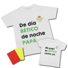 Camiseta De d&iacute;a B&Eacute;TICO de noche PAPA + Camsieta Mi PAPI es B&Eacute;TICO como yo