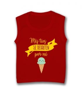 Camiseta sin mangas MIS TIOS SE DERRITEN POR MI