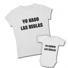 Camiseta madre YO HAGO LAS REGLAS - Body YO ROMPO LAS REGLAS
